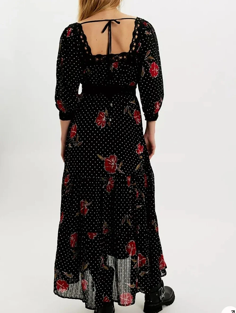 Free People Morning Meadows Long Sleeve Maxi